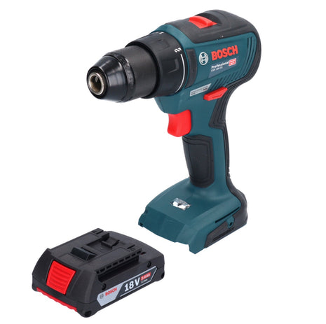 Bosch GSR 18V-55 Taladro atornillador inalámbrico profesional 18 V 55 Nm sin escobillas + 1x batería 2,0 Ah - sin cargador