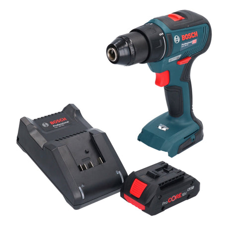 Trapano avvitatore a batteria brushless Bosch GSR 18V-55 Professional 18 V 55 Nm + 1x batteria ProCORE da 4,0 Ah + caricabatterie