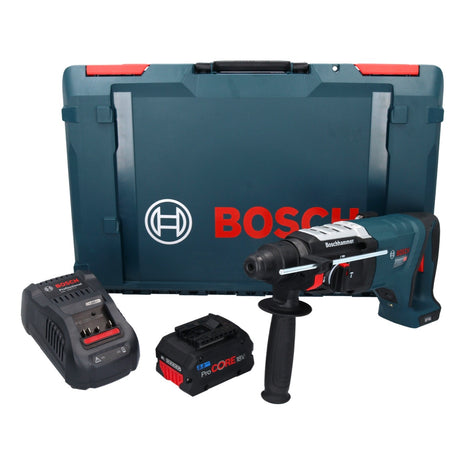 Bosch GBH 18V-28 DC Professional Akku Bohrhammer 18 V 3,4 J SDS Plus Brushless + 1x ProCORE Akku 8,0 Ah + Ladegerät + XL-Boxx