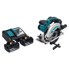 Makita DSS 610 RG Akku Handkreissäge 18 V 165 mm + 2x Akku 6,0 Ah + Ladegerät