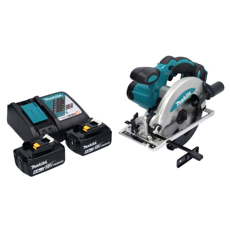 Makita DSS 610 RG Akku Handkreissäge 18 V 165 mm + 2x Akku 6,0 Ah + Ladegerät