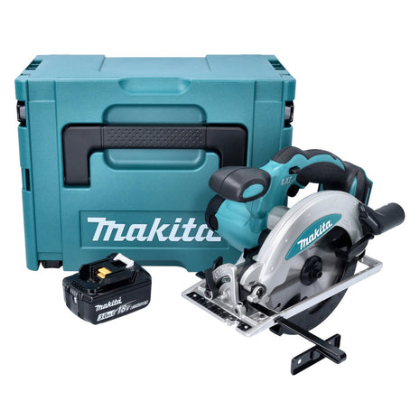 Makita DSS 610 F1J Scie circulaire 18 V 165 mm + 1x batterie 3,0 Ah + Makpac - sans chargeur