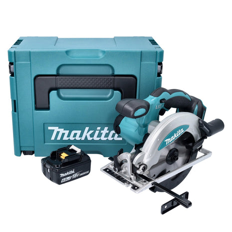 Sega circolare Makita DSS 610 G1J 18 V 165 mm + 1x batteria 6,0 Ah + Makpac - senza caricabatterie