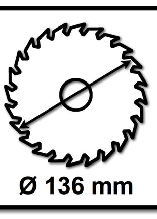 Hoja de sierra Makita CCM13625E SPECIALIZED EFFICUT (E-12120) 136 x 1,4 x 20 mm 25 dientes para madera