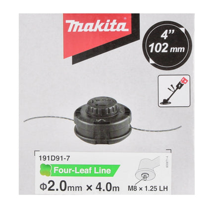Makita 2-Fadenkopf Tap&Go 2,0 mm ( 191D91-7 ) für 18 V Akku Rasentrimmer DUR 187 und DUR 188