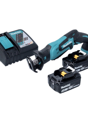 Makita DJR 185 RM Akku Recipro Säbelsäge 18 V + 2x Akku 4,0 Ah + Ladegerät