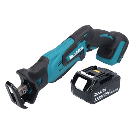 Makita DJR 185 T1 Scie sabre récipro sans fil 18 V + 1x Batterie 5,0 Ah - sans chargeur