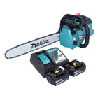 Makita DUC 406 RTB Akku Kettensäge 36 V ( 2x 18 V ) 40 cm Brushless + 2x Akku 5,0 Ah + Ladegerät