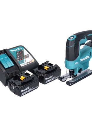 Makita DJV 184 RT Akku Pendelhub Stichsäge 18 V Brushless + 2x Akku 5,0 Ah + Ladegerät