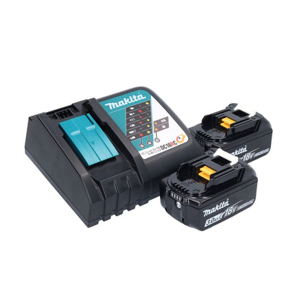 Makita DCF 203 RF Akku Lüfter Ventilator 14,4 V - 18 V + 2x Akku 3,0 Ah + Ladegerät