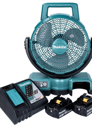 Makita DCF 203 RM Akku Lüfter Ventilator 14,4 V - 18 V + 2x Akku 4,0 Ah + Ladegerät