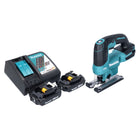 Makita DJV 184 RA Akku Pendelhub Stichsäge 18 V Brushless + 2x Akku 2,0 Ah + Ladegerät