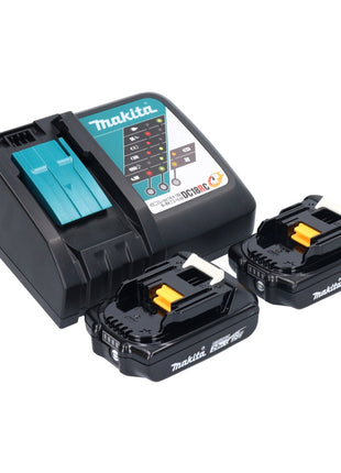 Makita DJV 184 RAJ scie sauteuse pendulaire sans balais à batterie 18 V + 2x batteries 2,0 Ah + chargeur + Makpac