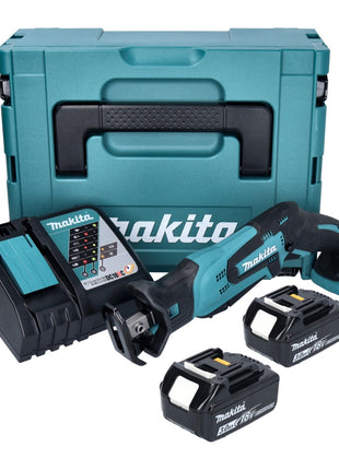 Makita DJR 185 RFJ sierra sable a batería 18 V + 2x baterías 3.0 Ah + cargador + Makpac