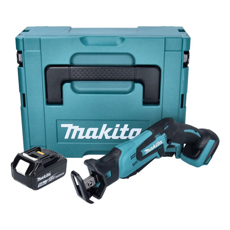 Makita DJR 185 T1J batería Sierra sable alternativa 18 V + 1x batería 5,0 Ah + Makpac - sin cargador