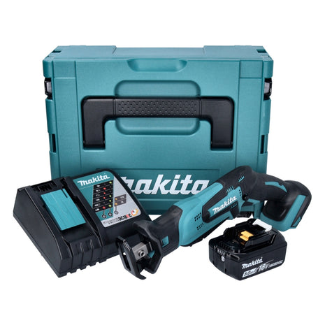 Makita DJR 185 RT1J batería Sierra sable 18 V + 1x batería 5,0 Ah + cargador + Makpac