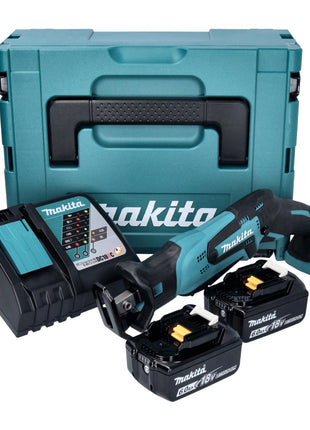 Makita DJR 185 RGJ batería Sierra sable 18 V + 2x baterías 6,0 Ah + cargador + Makpac