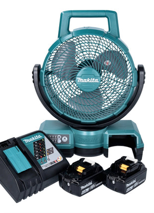 Makita DCF 203 RG Akku Lüfter Ventilator 14,4 V - 18 V + 2x Akku 6,0 Ah + Ladegerät