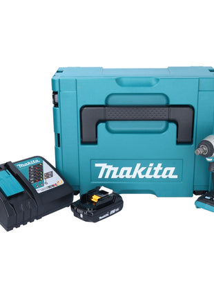 Makita DTW 181 RA1J Akku Schlagschrauber 18 V 210 Nm 1/2" Brushless + 1x Akku 2,0 Ah + Ladegerät + Makpac