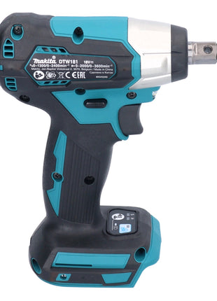 Makita DTW 181 RG clé à chocs sans fil 18 V 210 Nm 1/2" sans balai + 2x batteries 6,0 Ah + chargeur