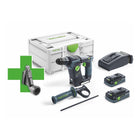 Festool BHC 18 HPC 4,0 I-Plus Promo 21 Akku Bohrhammer 18 V 25 Nm 1,8 J SDS Plus Brushless ( 577206 ) + 2x Akku 4,0 Ah + Ladegerät + Bohrstaubdüse + Systainer - Toolbrothers