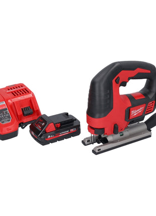 Milwaukee M18 BJS-301 Akku Stichsäge 18 V + 1x Akku 3,0 Ah + Ladegerät