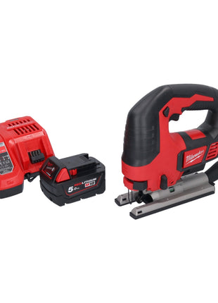 Milwaukee M18 BJS-501 Akku Stichsäge 18 V + 1x Akku 5,0 Ah + Ladegerät