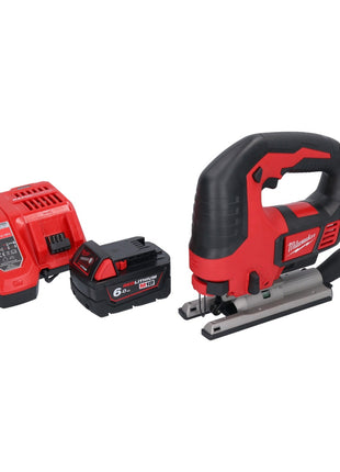 Milwaukee M18 BJS-601 Akku Stichsäge 18 V + 1x Akku 6,0 Ah + Ladegerät