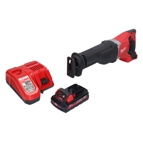 Sierra sable Milwaukee M18 BSX-301 batería 18 V + 1x batería 3.0 Ah + cargador