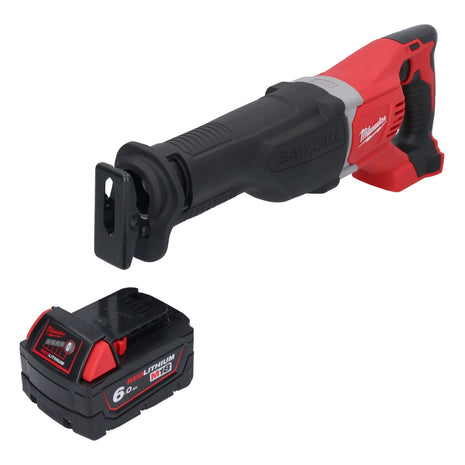 Sierra de sable Milwaukee M18 BSX-601 a batería 18 V + 1x batería 6,0 Ah - sin cargador