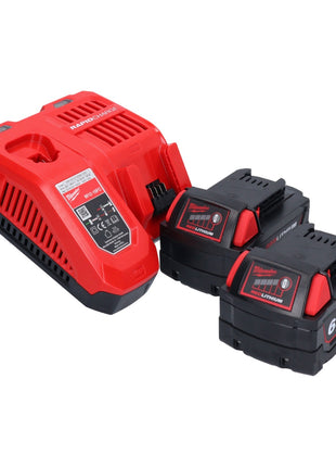 Sierra sable Milwaukee M18 BSX-602 batería 18 V + 2x baterías 6,0 Ah + cargador