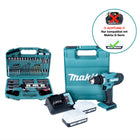 Makita DF 488 DWE10 perceuse-visseuse sans fil 18 V 42 Nm série G + 2 batteries 1,5 Ah + chargeur + jeu de 101 embouts + mallette