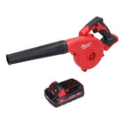 Soplador de batería Milwaukee M18 BBL-301 18 V + 1x batería 3,0 Ah - sin cargador