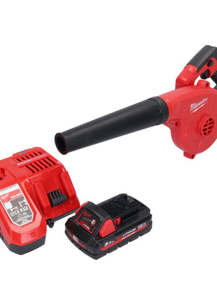 Soplador a batería Milwaukee M18 BBL-301 18 V + 1x batería 3.0 Ah + cargador