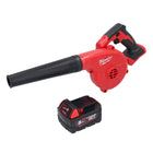 Soplador de batería Milwaukee M18 BBL-501 18 V + 1x batería 5,0 Ah - sin cargador