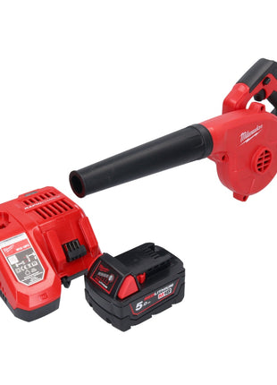 Milwaukee M18 BBL-501 Akku Gebläse 18 V + 1x Akku 5,0 Ah + Ladegerät