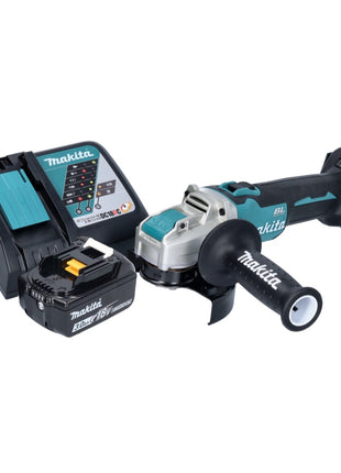 Makita DGA 521 RF1X1 Akku Winkelschleifer 18 V 125 mm X-LOCK Brushless + 1x Akku 3,0 Ah + Ladegerät