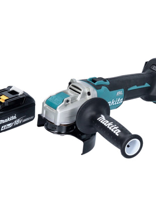 Makita DGA 521 M1X1 Meuleuse d'angle sans fil 18 V 125 mm X-LOCK Brushless + 1x batterie 4,0 Ah - sans chargeur