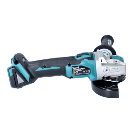 Makita DGA 521 RM1X1 Akku Winkelschleifer 18 V 125 mm X-LOCK Brushless + 1x Akku 4,0 Ah + Ladegerät