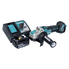 Makita DGA 521 RT1X1 Akku Winkelschleifer 18 V 125 mm X-LOCK Brushless + 1x Akku 5,0 Ah + Ladegerät