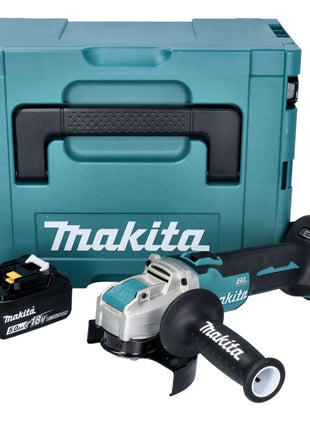 Makita DGA 521 T1X1J Akku Winkelschleifer 18 V 125 mm X-LOCK Brushless + 1x Akku 5,0 Ah + Makpac - ohne Ladegerät