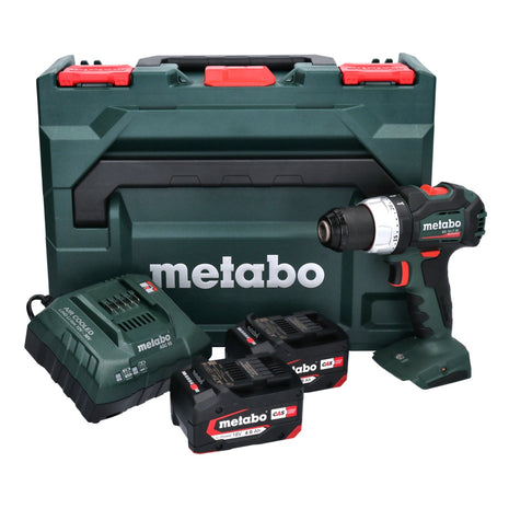 Metabo BS 18 LT BL akumulatorowa wiertarko-wkrętarka 18 V 75 Nm bezszczotkowa + 2x akumulator 4,0 Ah + ładowarka + metaBOX