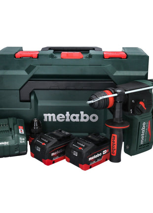 Metabo KH 18 LTX BL 24 Q martillo combinado a batería 18 V 2,2 J + 2x batería 8,0 Ah + cargador + metaBOX