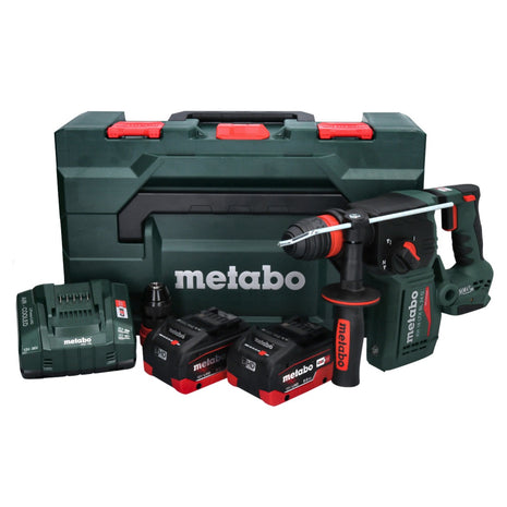 Metabo KH 18 LTX BL 24 Q martillo combinado a batería 18 V 2,2 J + 2x batería 8,0 Ah + cargador + metaBOX