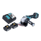 Makita DGA 513 RF Meuleuse d'angle sur batterie 18 V 125 mm sans balais + 2x batteries 3,0 Ah + chargeur