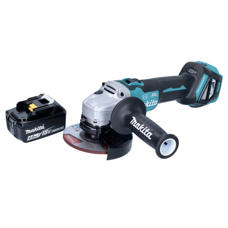 Makita DGA 513 M1 Akku Winkelschleifer 18 V 125 mm Brushless + 1x Akku 4,0 Ah - ohne Ladegerät