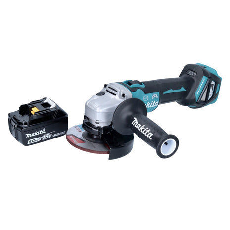 Makita DGA 513 T1 akumulatorowa szlifierka kątowa 18 V 125 mm bezszczotkowa + 1x akumulator 5,0 Ah - bez ładowarki