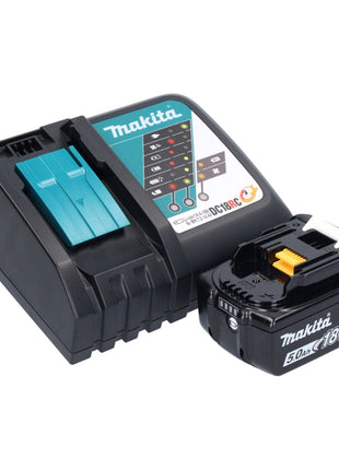 Makita DGA 513 RT1 Meuleuse d'angle sur batterie 18 V 125 mm sans balai + 1x batterie 5,0 Ah + chargeur