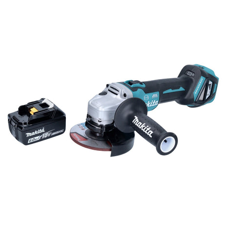 Makita DGA 513 G1 Akku Winkelschleifer 18 V 125 mm Brushless + 1x Akku 6,0 Ah - ohne Ladegerät