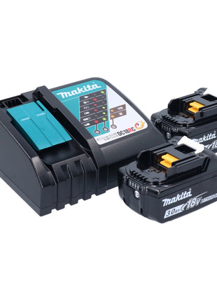 Makita DHP 482 RFX1 perceuse à percussion sans fil 18 V 62 Nm + 2 batteries 3,0 Ah + chargeur + jeu de 74 forets + mallette